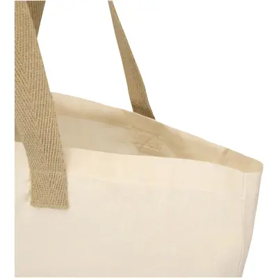 Tote bag pieghevole in cotone riciclato GRS 7L Sierra - Immagine 7