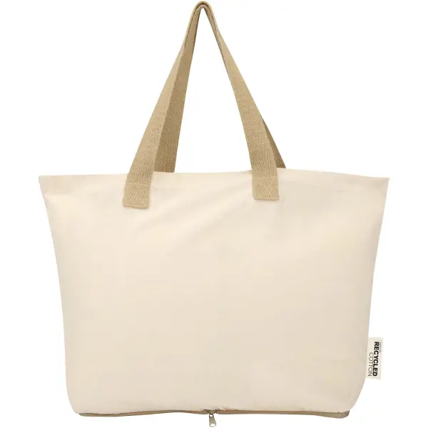 Tote bag pieghevole in cotone riciclato GRS 7L Sierra - Immagine 4