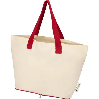 Tote bag pieghevole in cotone riciclato GRS 7L Sierra - Immagine 8