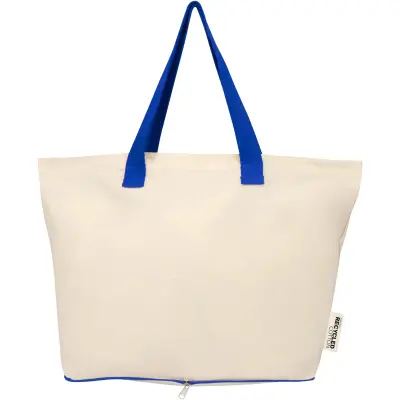 Tote bag pieghevole in cotone riciclato GRS 7L Sierra - Immagine 14