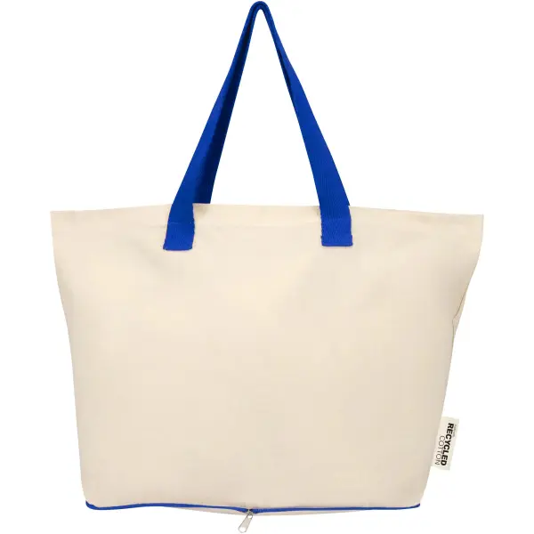 Tote bag pieghevole in cotone riciclato GRS 7L Sierra - Immagine 14