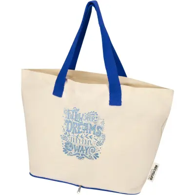 Tote bag pieghevole in cotone riciclato GRS 7L Sierra - Immagine 15