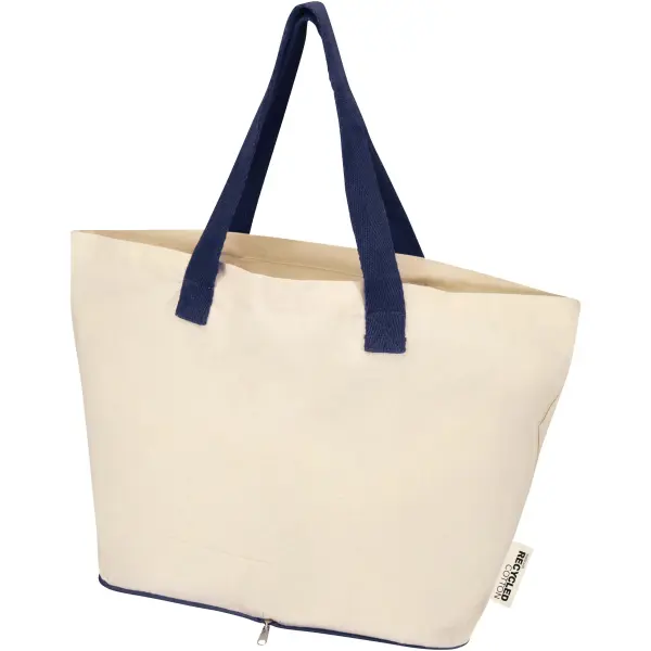 Tote bag pieghevole in cotone riciclato GRS 7L Sierra - Immagine 18