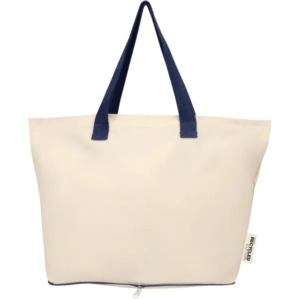 Tote bag pieghevole in cotone riciclato GRS 7L Sierra - Immagine 19