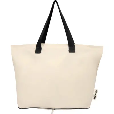 Tote bag pieghevole in cotone riciclato GRS 7L Sierra - Immagine 24