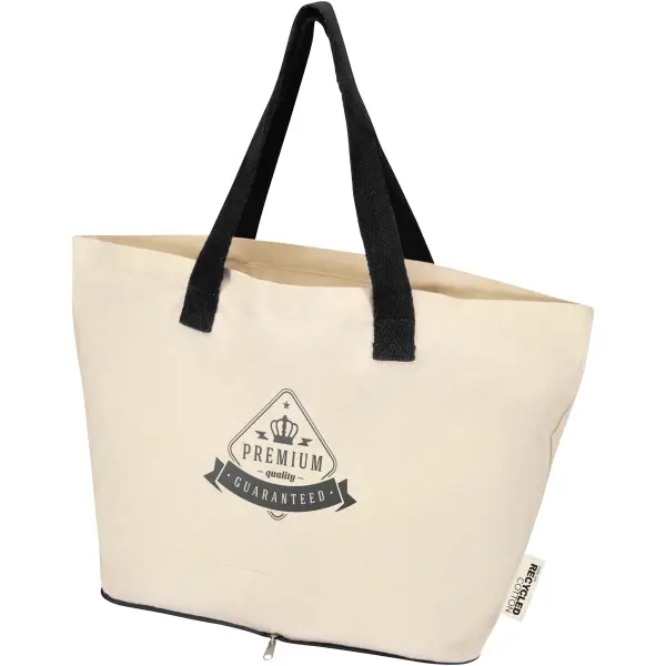 Tote bag pieghevole in cotone riciclato GRS 7L Sierra - Immagine 25