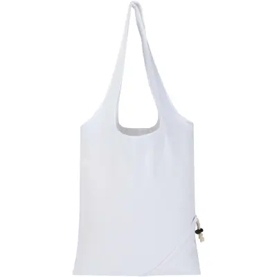 Borsa tote pieghevole in misto cotone riciclato GRS Madras Blend 7L - Immagine 4