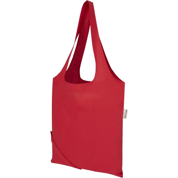 Borsa tote pieghevole in misto cotone riciclato GRS Madras Blend 7L - Immagine 20