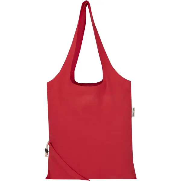 Borsa tote pieghevole in misto cotone riciclato GRS Madras Blend 7L - Immagine 17