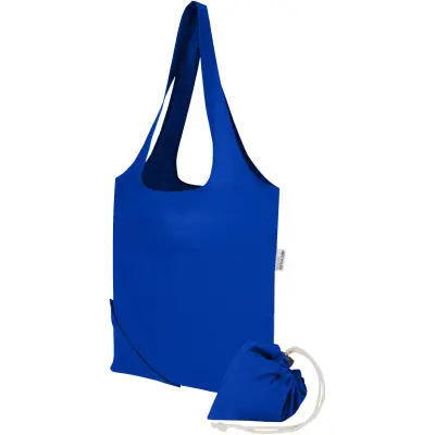 Borsa tote pieghevole in misto cotone riciclato GRS Madras Blend 7L - Immagine 23