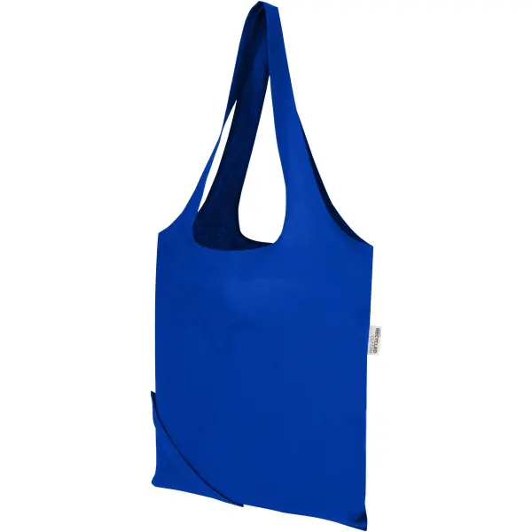 Borsa tote pieghevole in misto cotone riciclato GRS Madras Blend 7L - Immagine 27