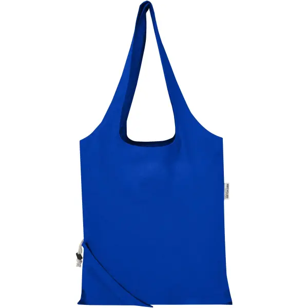 Borsa tote pieghevole in misto cotone riciclato GRS Madras Blend 7L - Immagine 24
