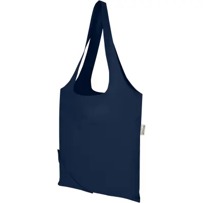 Borsa tote pieghevole in misto cotone riciclato GRS Madras Blend 7L - Immagine 34
