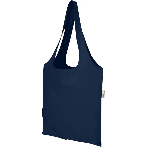 Borsa tote pieghevole in misto cotone riciclato GRS Madras Blend 7L - Immagine 34