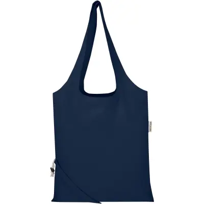Borsa tote pieghevole in misto cotone riciclato GRS Madras Blend 7L - Immagine 31
