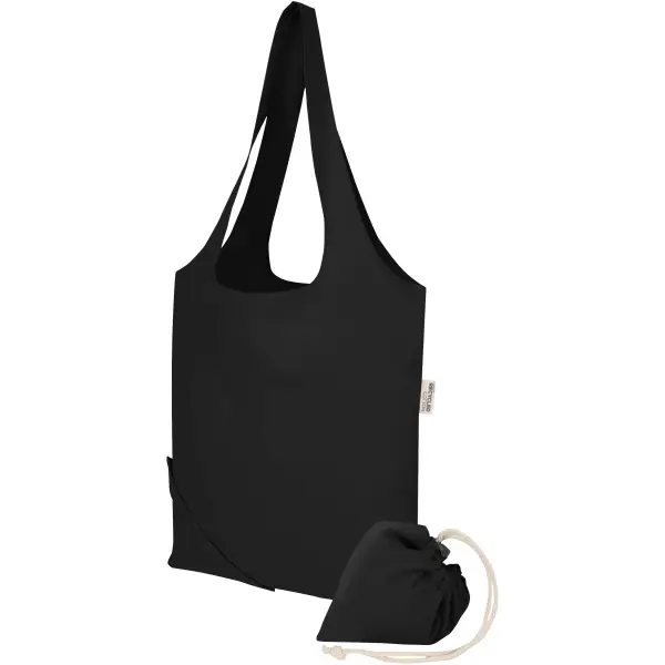 Borsa tote pieghevole in misto cotone riciclato GRS Madras Blend 7L - Immagine 37