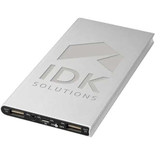 Power bank in alluminio da 8000 mAh Plate - Immagine 13