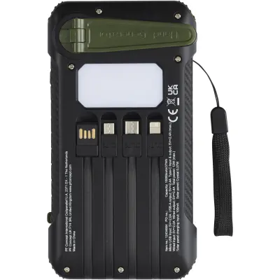 Power bank a dinamo solare da 10.000 mAh Soldy - Immagine 4