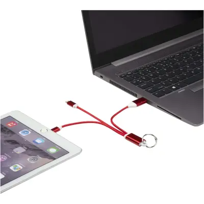 Cavo di ricarica in alluminio 4 in 1 e portachiavi Metal - Immagine 5