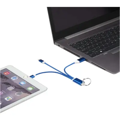Cavo di ricarica in alluminio 4 in 1 e portachiavi Metal - Immagine 11