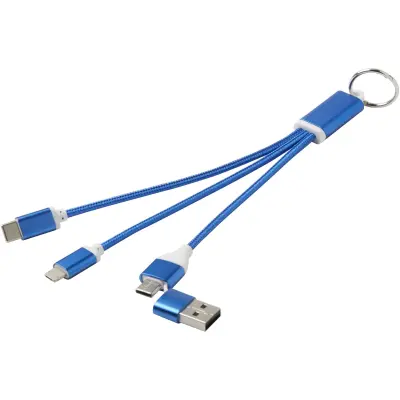 Cavo di ricarica in alluminio 4 in 1 e portachiavi Metal - Immagine 13