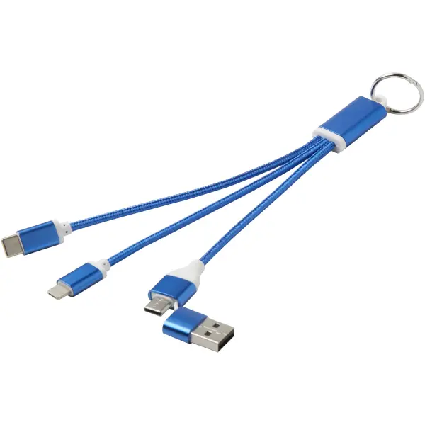 Cavo di ricarica in alluminio 4 in 1 e portachiavi Metal - Immagine 13