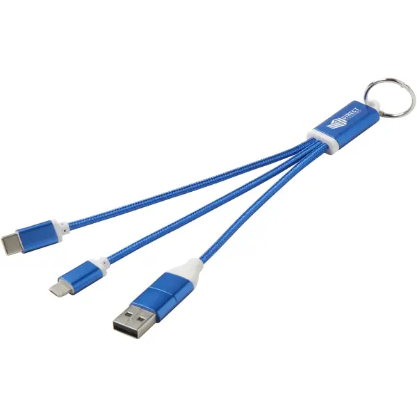 Cavo di ricarica in alluminio 4 in 1 e portachiavi Metal - Immagine 10