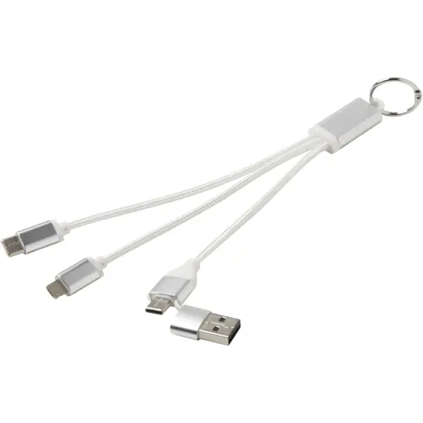 Cavo di ricarica in alluminio 4 in 1 e portachiavi Metal - Immagine 19