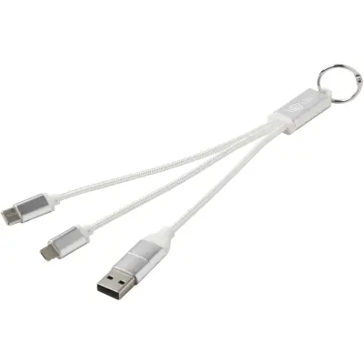 Cavo di ricarica in alluminio 4 in 1 e portachiavi Metal - Immagine 16