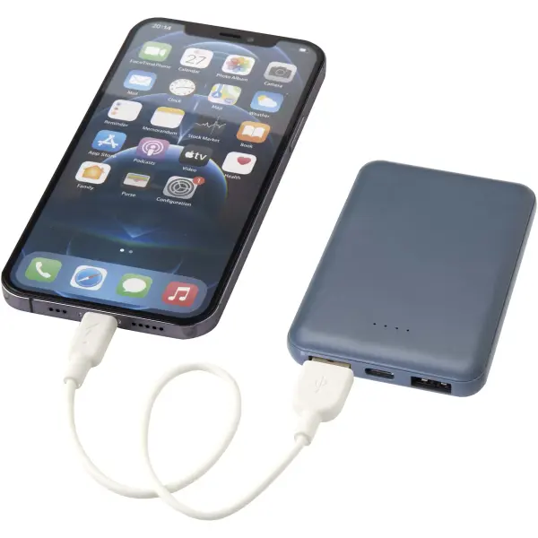 Power bank 5000 mAh Tipo C in plastica riciclata Asama - Immagine 24