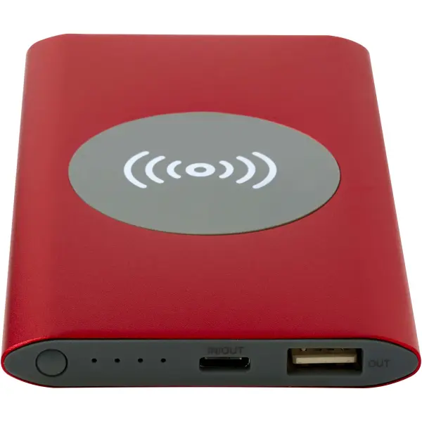 Juice 4000 mAh Type-C recycled aluminium wireless power bank - Immagine 7