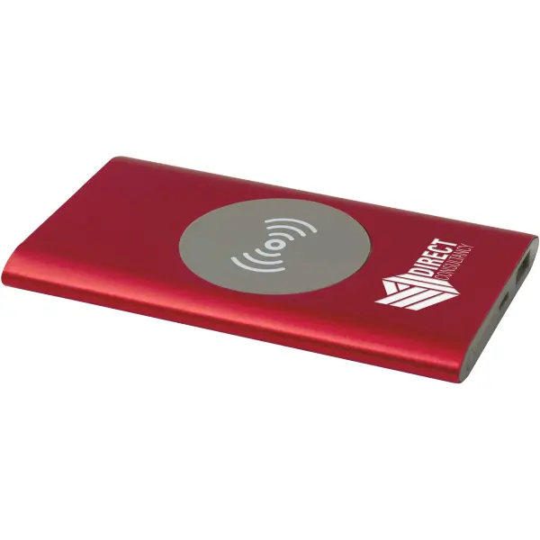Juice 4000 mAh Type-C recycled aluminium wireless power bank - Immagine 5