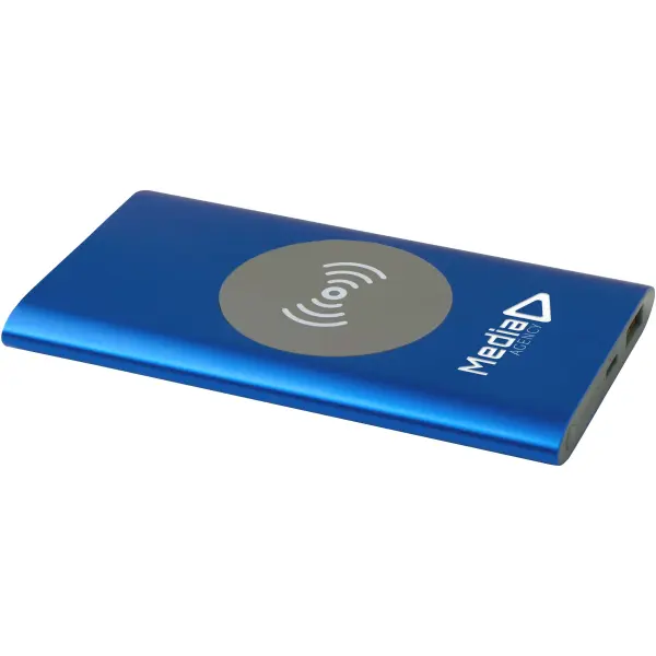 Juice 4000 mAh Type-C recycled aluminium wireless power bank - Immagine 13