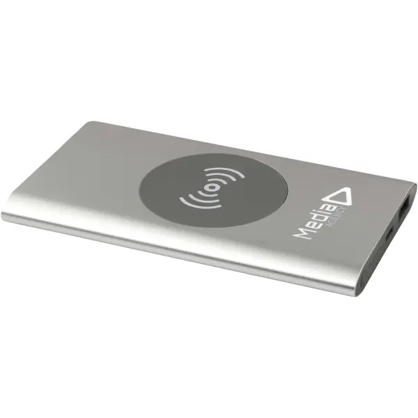 Juice 4000 mAh Type-C recycled aluminium wireless power bank - Immagine 21
