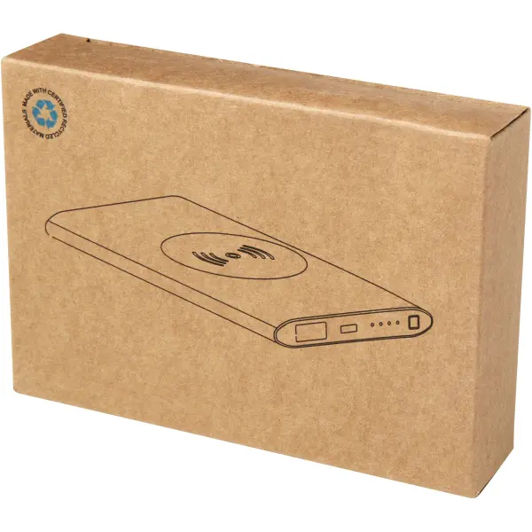 Juice 4000 mAh Type-C recycled aluminium wireless power bank - Immagine 30