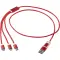 Versatile 5-1 recycled aluminium charging cable - Anteprima 2