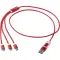 Versatile 5-1 recycled aluminium charging cable - Anteprima 4