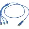 Versatile 5-1 recycled aluminium charging cable - Anteprima 8