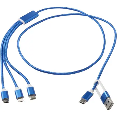 Versatile 5-1 recycled aluminium charging cable - Immagine 13