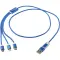 Versatile 5-1 recycled aluminium charging cable - Anteprima 10