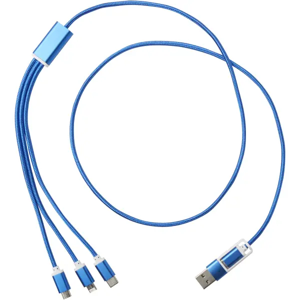 Versatile 5-1 recycled aluminium charging cable - Immagine 9