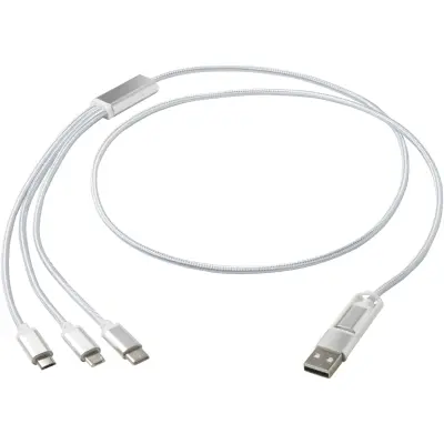 Versatile 5-1 recycled aluminium charging cable - Immagine 14