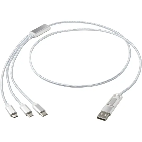 Versatile 5-1 recycled aluminium charging cable - Immagine 14