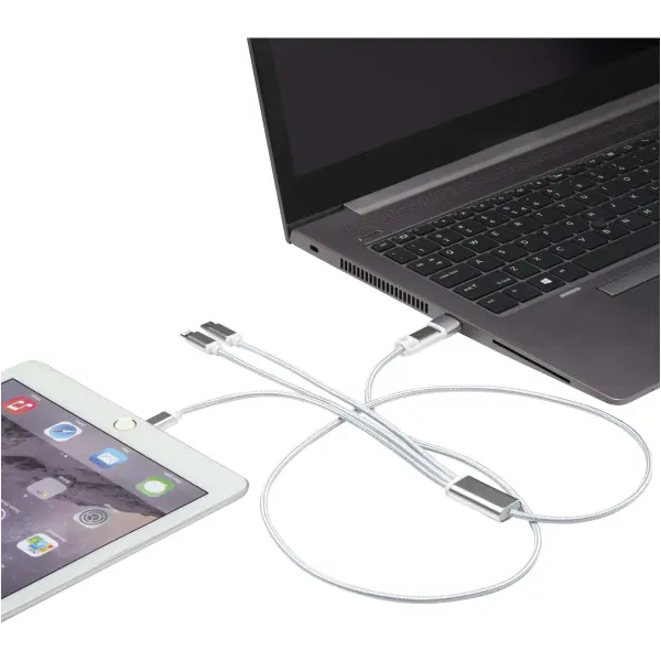 Versatile 5-1 recycled aluminium charging cable - Immagine 17