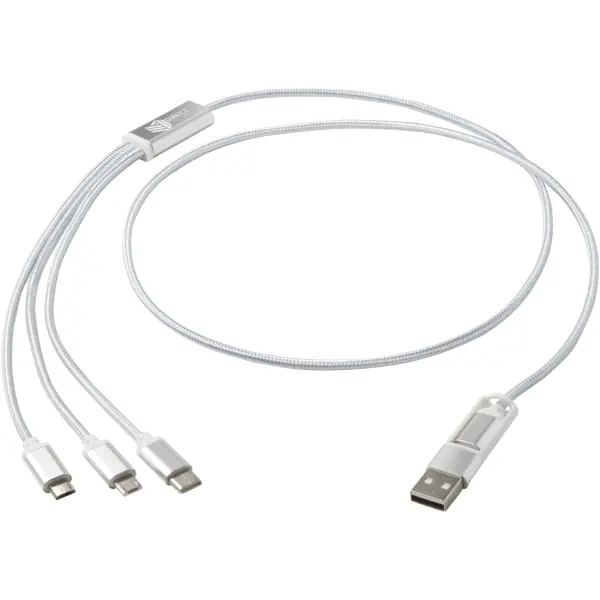 Versatile 5-1 recycled aluminium charging cable - Immagine 16