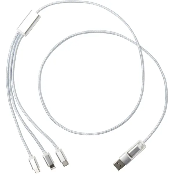 Versatile 5-1 recycled aluminium charging cable - Immagine 15