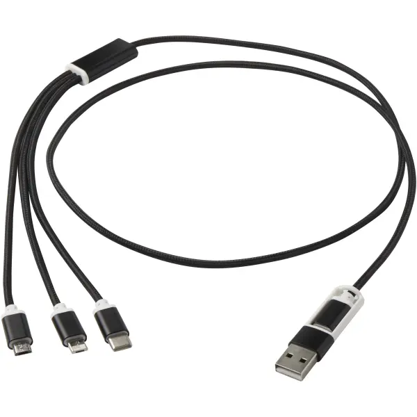 Versatile 5-1 recycled aluminium charging cable - Immagine 20