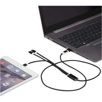 Versatile 5-1 recycled aluminium charging cable - Immagine 23