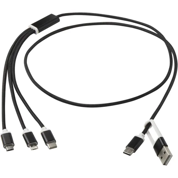 Versatile 5-1 recycled aluminium charging cable - Immagine 25