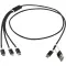 Versatile 5-1 recycled aluminium charging cable - Anteprima 25